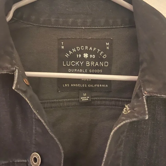 Lucky Brand Black Lightweight Shirt Jacket - Picture 2 of 3